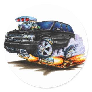 Trailblazer SS Black Truck Classic Round Sticker