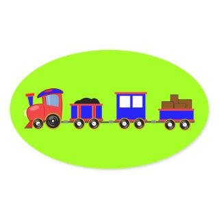 train-312107 train cartoon toy engine cars red blu oval sticker