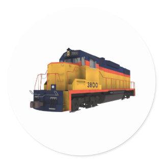 Train Engine: Chesapeake Color Scheme: Classic Round Sticker