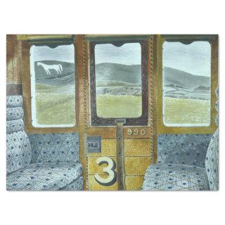 Train Landscape (by Eric Ravilious) Tissue Paper