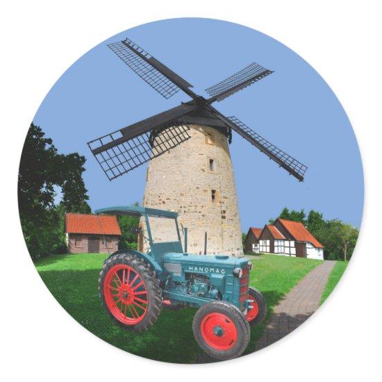 Traktor Hanomag R22 Classic Round Sticker
