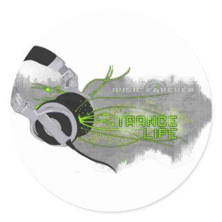 Trance Classic Round Sticker