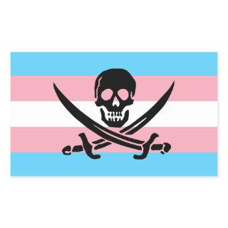 Trans Pirate Pride Sticker