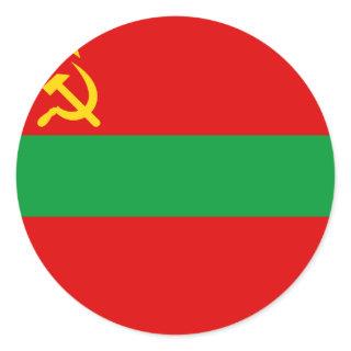 Transnistria Flag Classic Round Sticker