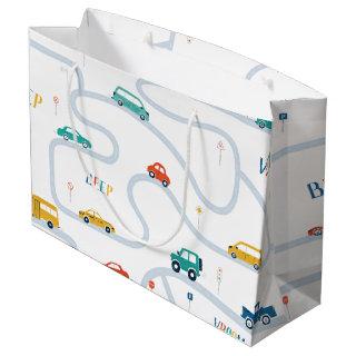 Transportation Theme Birthday  Large Large Gift Bag