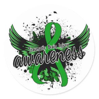 Traumatic Brain Injury Awareness 16 Classic Round Sticker