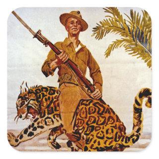 Travel? Adventure? Join the Marines! Square Sticker