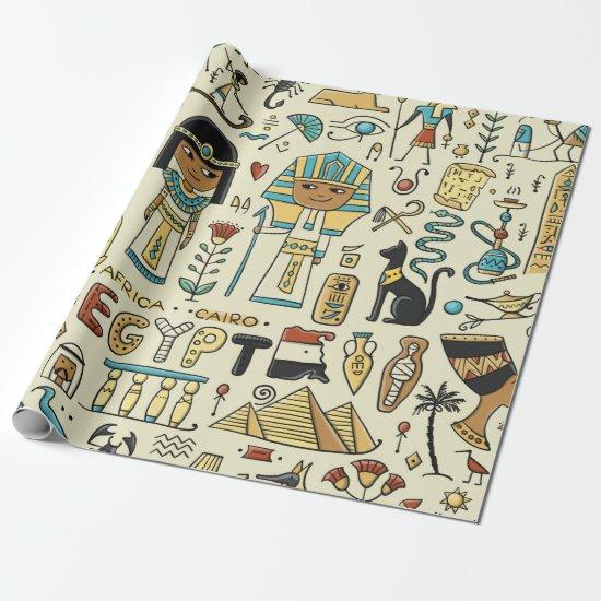 Travel to Egypt. Seamless pattern