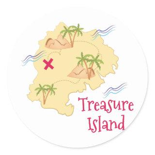 Treasure Island Classic Round Sticker