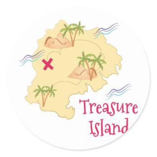 Treasure Island Classic Round Sticker