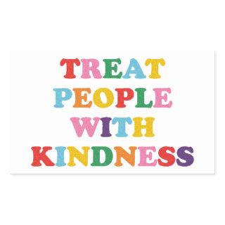 Treat People With Kindness Rectangular Sticker