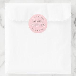 Treats Sweets Wedding Favor  Classic Round Sticker