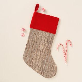 tree bark  christmas stocking
