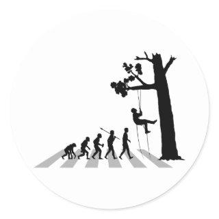 Tree Climbing Classic Round Sticker