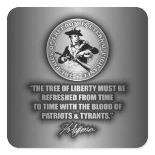 Tree of Liberty Square Sticker