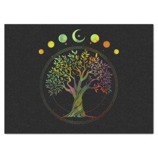 Tree of Life Phases of the Moon Tissue Paper