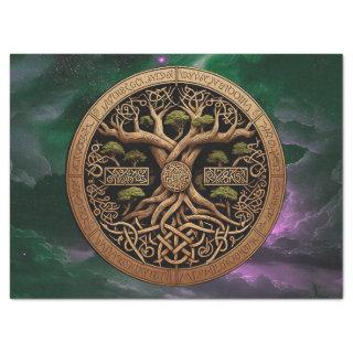 Tree of Life Yggdrasil Decoupage Tissue Paper
