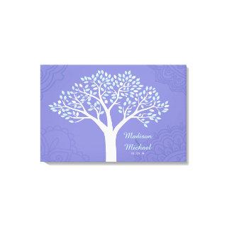 TREE WITH STARS Jewish Wedding Sign-In Board Canvas Print