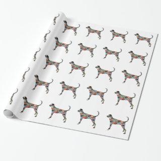 Treeing Walker Coonhound Geometric Silhouette