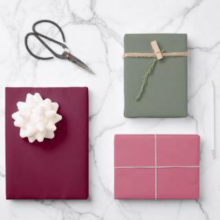 Trend Color Burgundy Pink Sage  Sheets