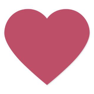 Trend Color Warm Pink Heart Sticker