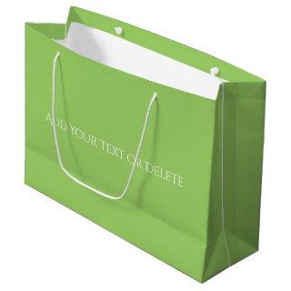 Trend Colors - Kiwi Green Color - Solid Large Gift Bag