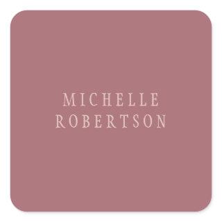 Trend Rose Dust Gold Creative Unique Classical Square Sticker