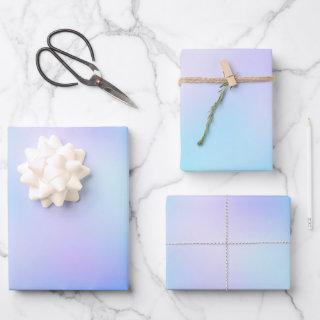 Trendy Blue and Purple Abstract Unicorn Gradient  Sheets