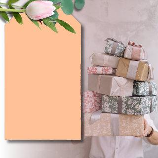 Trendy Color Peach Fuzz Solid Color | Elegant Gift Tags