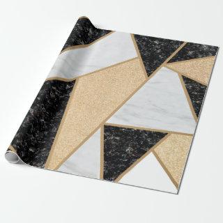 Trendy Cool Geometric Marble Texture
