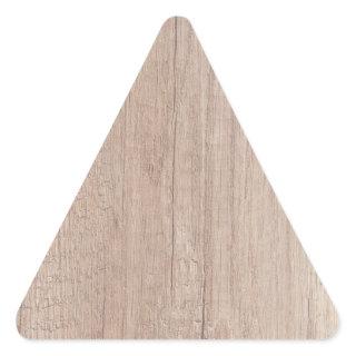 Trendy Creative Wood Board Look Blank Template Triangle Sticker