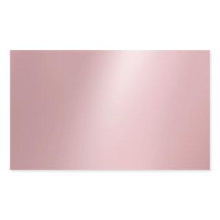Trendy Elegant Rose Gold Blank Modern Template Rectangular Sticker