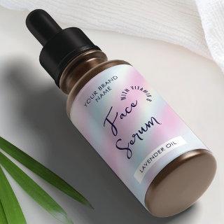 Trendy Holographic Serum 2 OZ Dropper Bottle Label