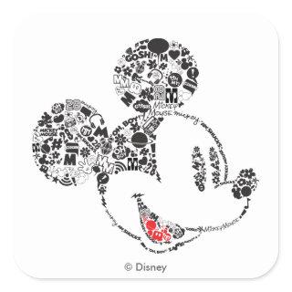 Trendy Mickey | Icons & Phrases Square Sticker