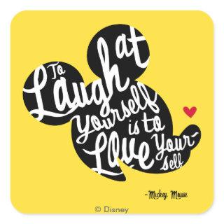 Trendy Mickey | Laugh At Yourself Square Sticker