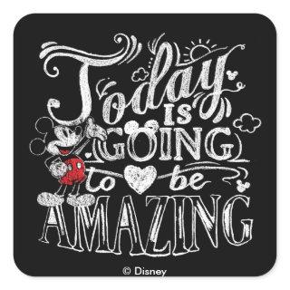 Trendy Mickey | Today Is Going To Be Amazing Square Sticker