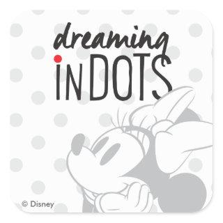 Trendy Minnie | Dreaming In Dots Square Sticker