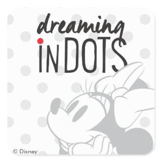 Trendy Minnie | Dreaming In Dots Square Sticker