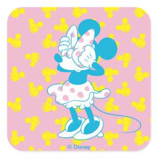 Trendy Minnie | Peek A Boo Square Sticker