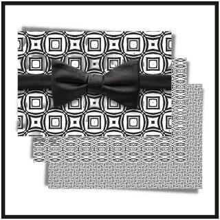 Trendy Modern Black & White Geometric Pattern   Sheets