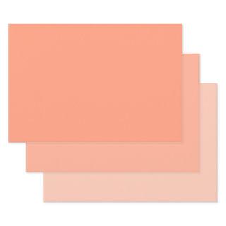 Trendy Modern Solid Color Set Apricot Matte Gift  Sheets