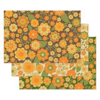 Trendy Retro Floral Pattern - funky  Sheets
