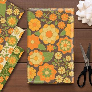Trendy Retro Floral Pattern - funky  Sheets