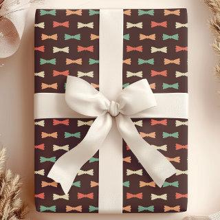 Trendy Retro Hipster Bow Ties Pattern