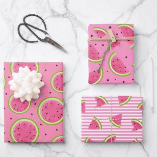 Trendy summer watermelon pattern  sheets