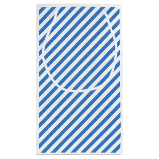 Trendy Template Modern Blue White Striped Creative Small Gift Bag