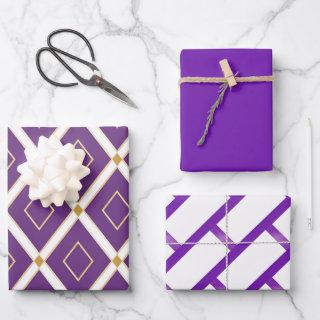 Trendy Violet Purple Dynamic Patterned     Sheets