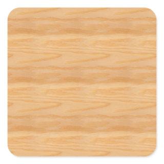 Trendy Wood Blank Template Classic Elegant Design Square Sticker