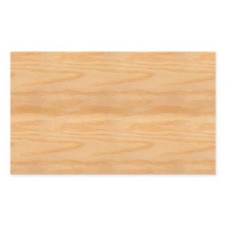 Trendy Wood Blank Template Elegant Design Classic Rectangular Sticker