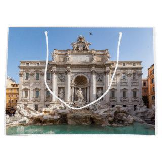 Trevi Fountain at early morning - Rome, Italy Large Gift Bag